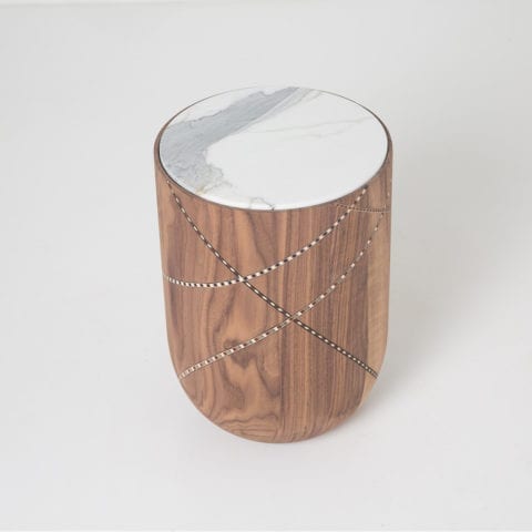 The Invisible Collection Nada Debs Funquetery Swirl Side Table