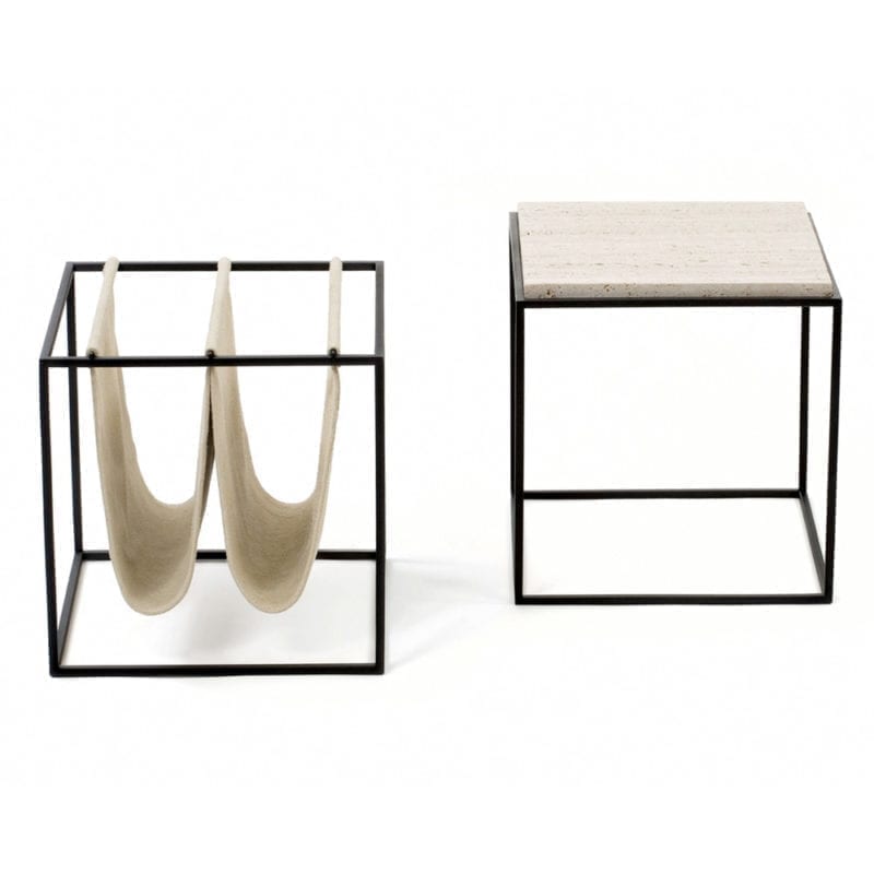 The_Invisible_Collection_Etel_Domino_Side_Table_and_Domino_Magazine_Holder