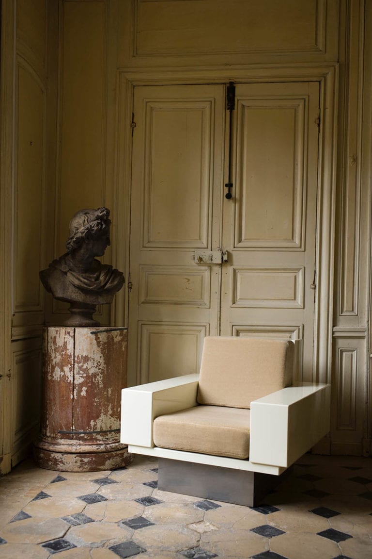 Galet Side table Pierre Augustin Rose The Invisible Collection