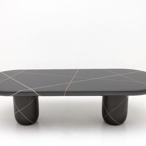 Marquetry Mania Dining Table by Nada Debs