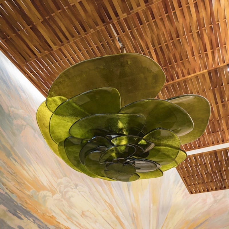 The Invisible Collection Lillypad chandelier Laura Gonzalez