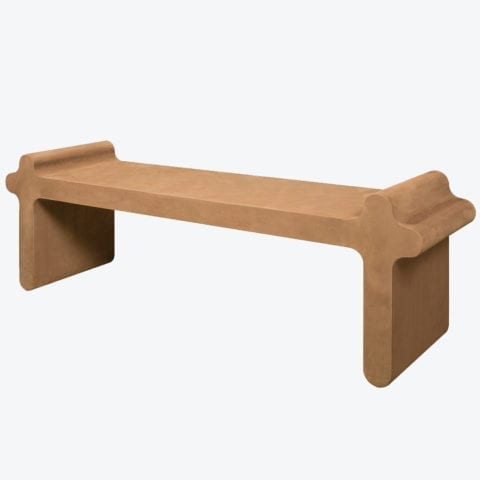 Ossicle Leather Bench N°1