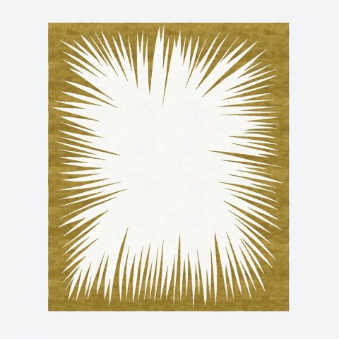 Peigne 1 Rug Gold and White