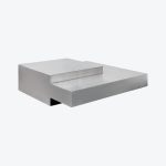 Double Volume Coffee Table Silver