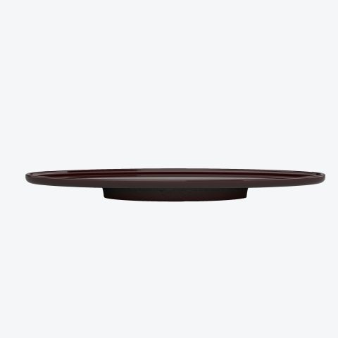 Swan Plate Table Lacquer Burgundy